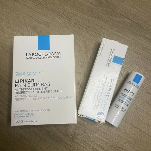 Set 3 La roche posay Bar Soap, Nutritic Lips, BARRIER REPAIRING BALM - Picture 1 of 5